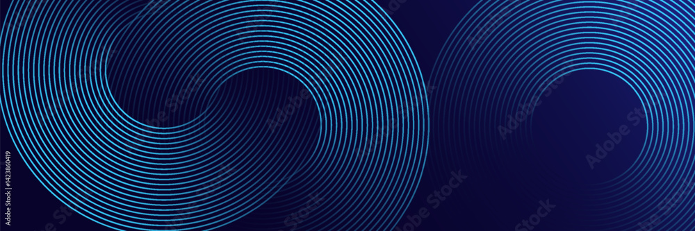 modern Abstract blue glowing geometric lines on dark blue background. Modern shiny blue circle lines pattern. Futuristic technology concept. Suit for cover, poster, banner, brochure, header, website modern Abstract blue glowing geometric lines on dark blue background. Modern shiny blue circle lines pattern. Futuristic technology concept. Suit for cover, poster, banner, brochure, header, website