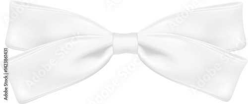 White Ribbon Bow