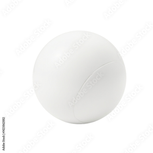 Obraz na płótnie Isolated white lacrosse ball smooth and centered w salonie