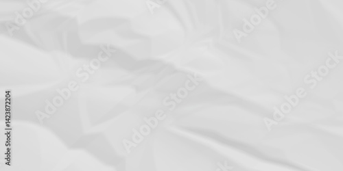 White crumpled paper background texture pattern overlay. wrinkled high resolution arts craft and Seamless white crumpled paper.	
