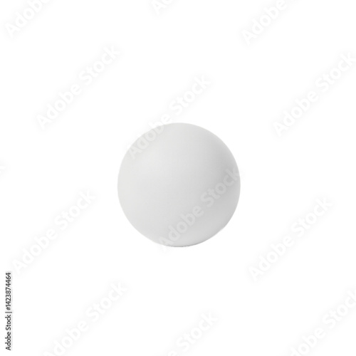 Obraz na płótnie Isolated small white ping pong ball on a clean white background w salonie