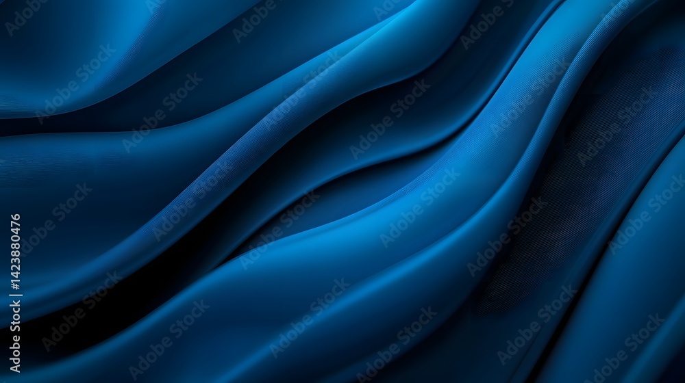 Obraz premium Mesmerizing Deep Blue Abstract Gradient Background for Technology Concepts