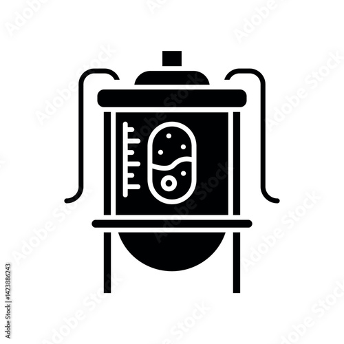 Bioreactor flat icon.