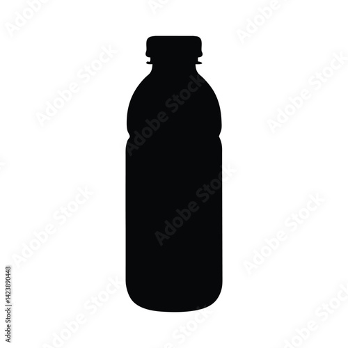 Water bottle silhouette vector illustration 