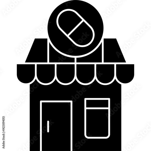 Drugstore Icon Vector Element