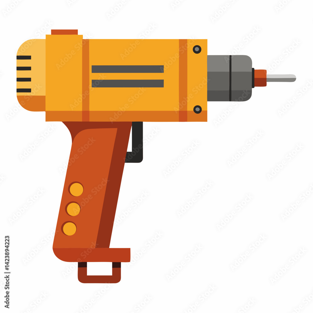 Rivet Gun Tool Clean White Background Rivet Gun Tool Clean White Background