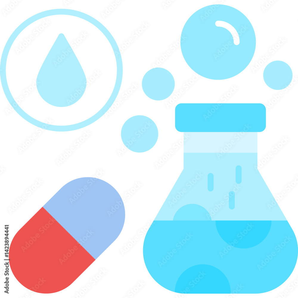 Urine Test Icon Vector Element Urine Test Icon Vector Element