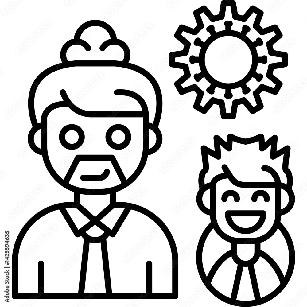 Management Icon Vector Element Management Icon Vector Element