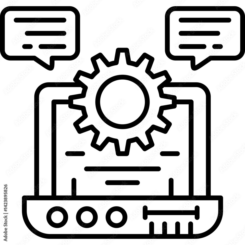 Automated Icon Vector Element Automated Icon Vector Element