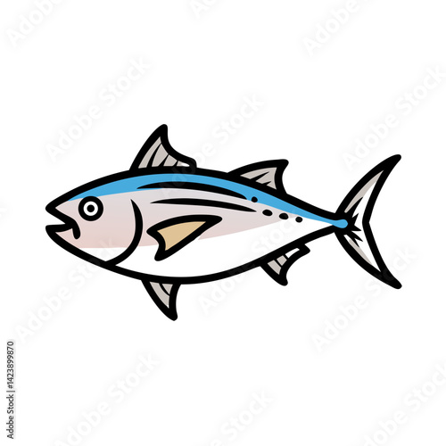 albacore tuna icon, albacore tuna vector illustration-simple illustration of albacore tuna, perfect for albacore tuna logos and icons