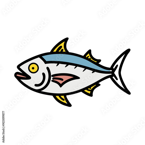 albacore tuna icon, albacore tuna vector illustration-simple illustration of albacore tuna, perfect for albacore tuna logos and icons