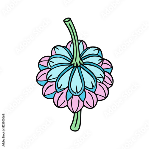 allium flower icon, allium flower vector illustration-simple illustration of allium flower, perfect for allium flower logos and icons