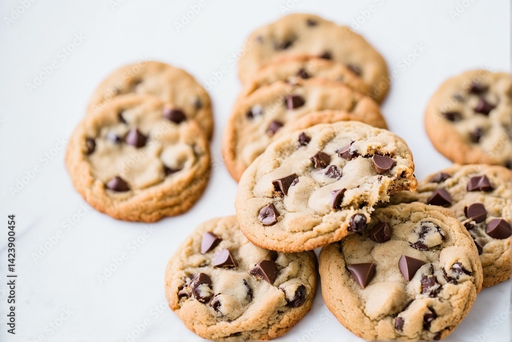 Homemade Chocolate Chip Cookies – Freshly Baked Sweet Treats with Melting Chocolate Goodness Homemade Chocolate Chip Cookies – Freshly Baked Sweet Treats with Melting Chocolate Goodness