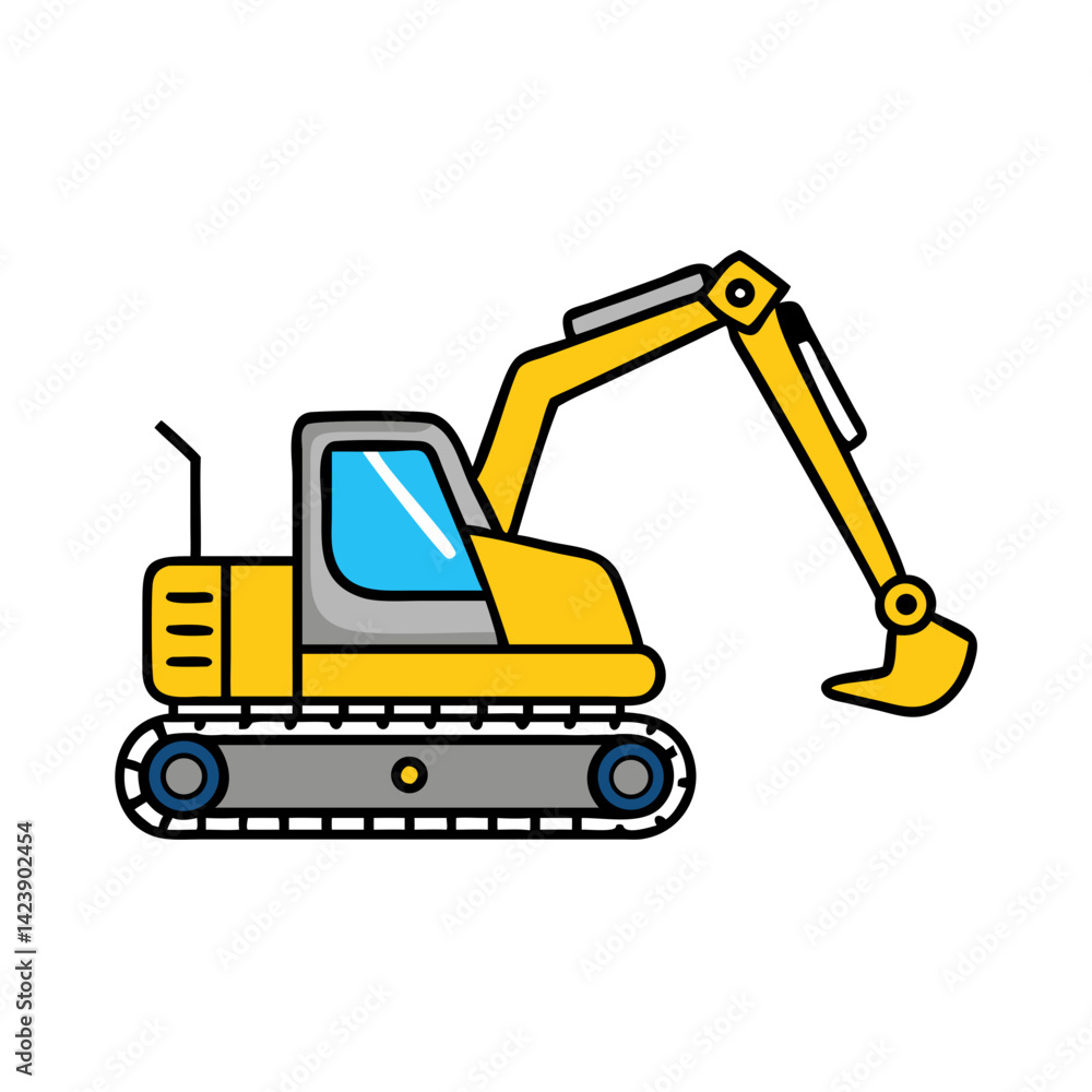 backhoe icon, backhoe vector illustration-simple illustration of backhoe, perfect for backhoe logos and icons backhoe icon, backhoe vector illustration-simple illustration of backhoe, perfect for backhoe logos and icons