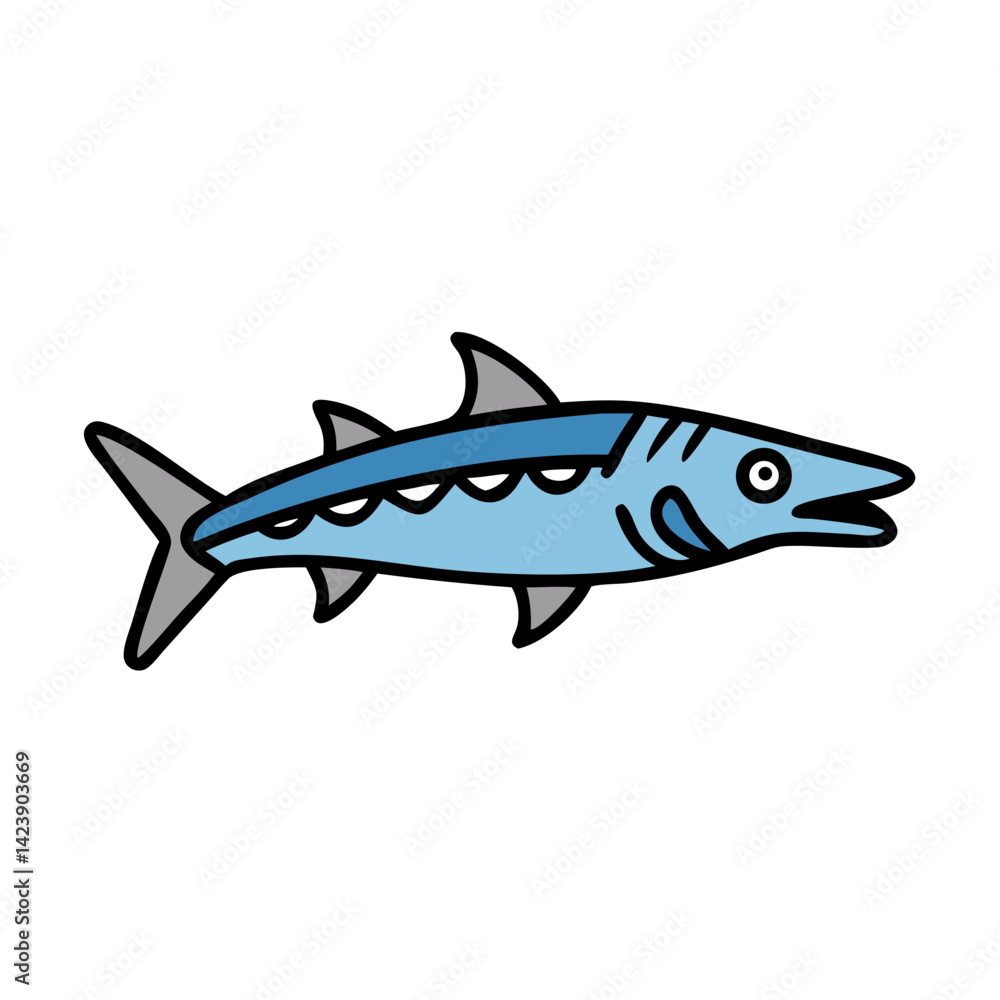 barracuda icon, barracuda vector illustration-simple illustration of barracuda, perfect for barracuda logos and icons barracuda icon, barracuda vector illustration-simple illustration of barracuda, perfect for barracuda logos and icons