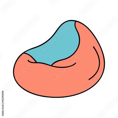 bean bag icon, bean bag vector illustration-simple illustration of bean bag, perfect for bean bag logos and icons