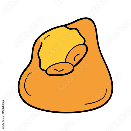 bean bag icon, bean bag vector illustration-simple illustration of bean bag, perfect for bean bag logos and icons