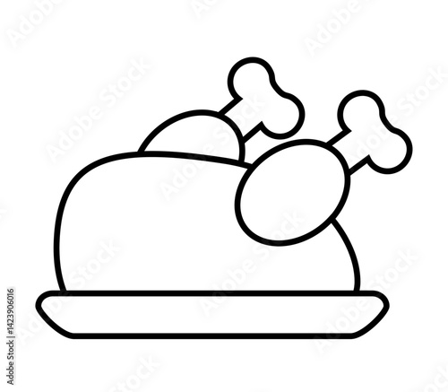 Chicken / Turkey icon "NO AI"