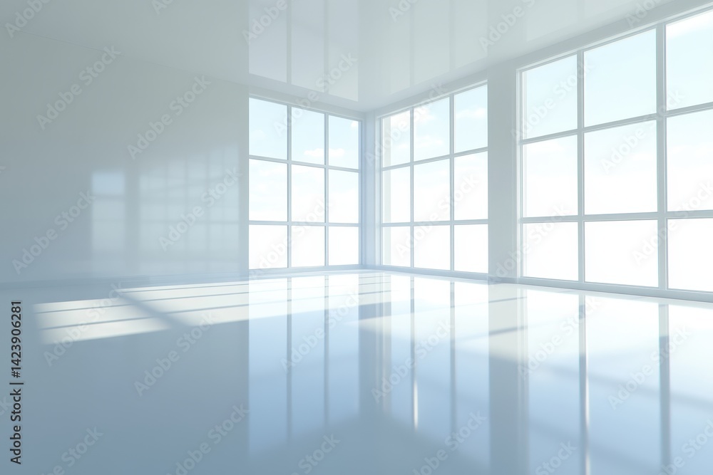 Empty, bright, modern interior Empty, bright, modern interior