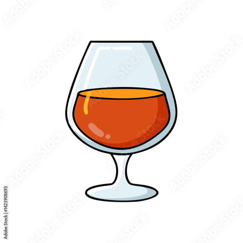 brandy snifter icon, brandy snifter vector illustration-simple illustration of brandy snifter, perfect for brandy snifter logos and icons