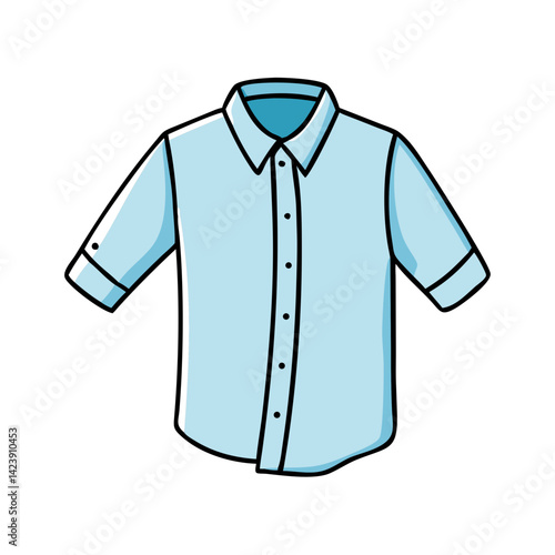 button down shirt icon, button down shirt vector illustration-simple illustration of button down shirt, perfect for button down shirt logos and icons