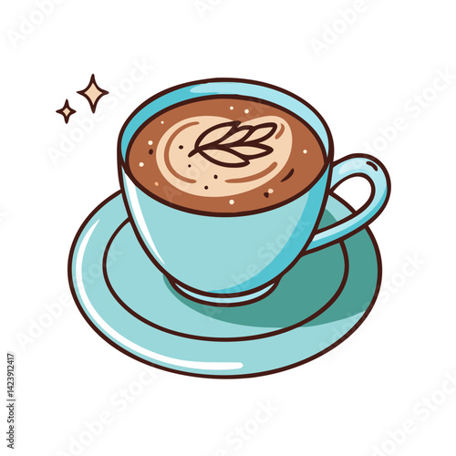 cappuccino icon, cappuccino vector illustration-simple illustration of cappuccino, perfect for cappuccino logos and icons