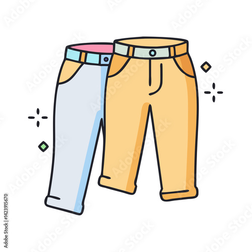 chinos icon, chinos vector illustration-simple illustration of chinos, perfect for chinos logos and icons