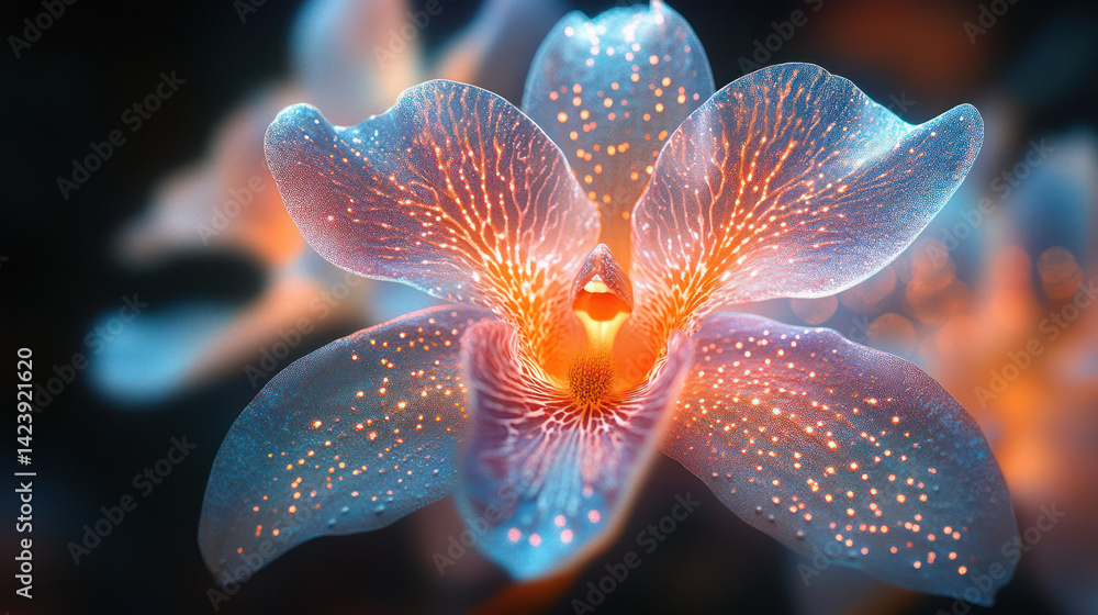 Luminous flower macro photography Luminous flower macro photography
