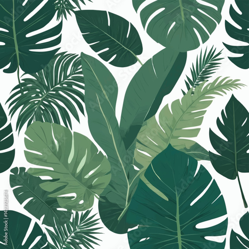 Tropical leaf Wallpaper, Luxury nature leaves pattern design, Golden banana leaf line arts, Hand drawn outline design for fabric , print, cover, banner and invitation, Vector illustration.