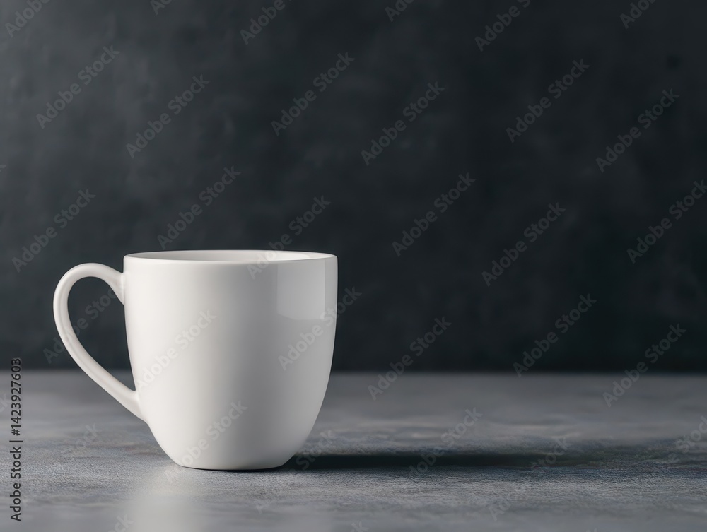 A Minimalist Composition Featuring a Simple White Cup Resting Elegantly on a Wooden Table Surrounded by Natural Light Creating a Cozy Atmosphere A Minimalist Composition Featuring a Simple White Cup Resting Elegantly on a Wooden Table Surrounded by Natural Light Creating a Cozy Atmosphere