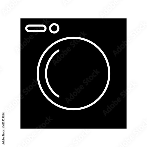 Washing Machine icon set. flat illustration of vector icon