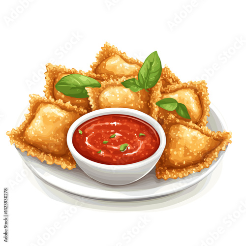 Toasted Ravioli with Marinara – St. Louis Appetizer