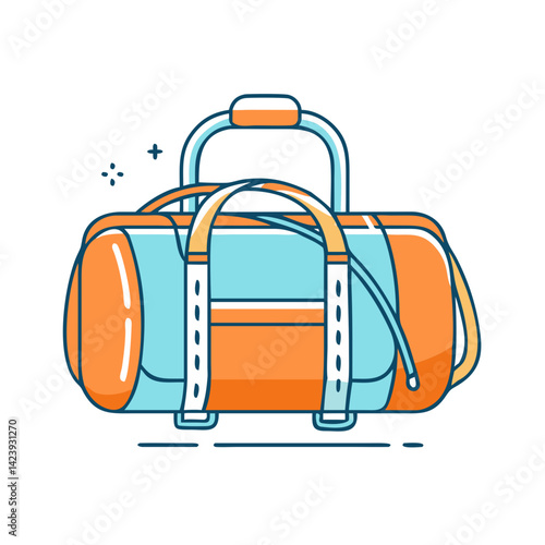 duffel bags icon, duffel bags vector illustration-simple illustration of duffel bags, perfect for duffel bags logos and icons