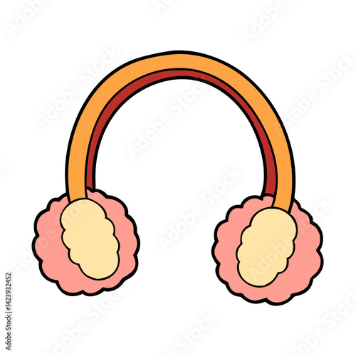 ear muffs icon, ear muffs vector illustration-simple illustration of ear muffs, perfect for ear muffs logos and icons