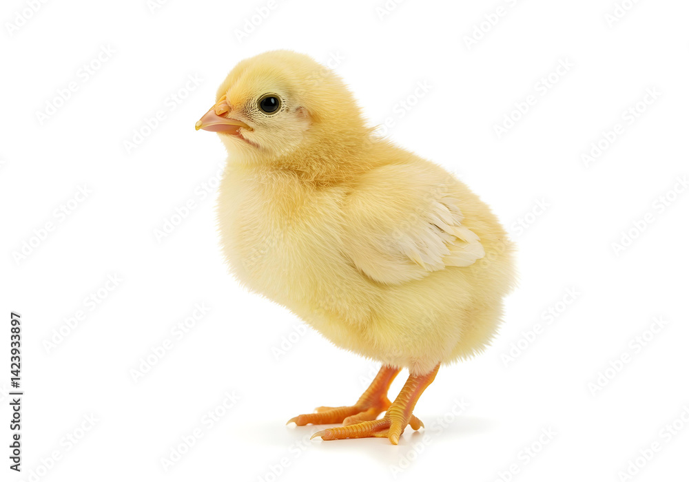 Obraz premium baby chicken isolated on white background