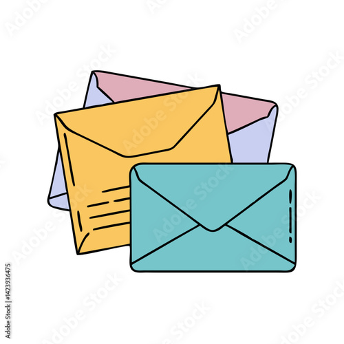 envelopes icon, envelopes vector illustration-simple illustration of envelopes, perfect for envelopes logos and icons