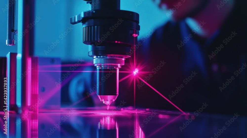 Advanced laser technology utilized in a cutting-edge laboratory setting Advanced laser technology utilized in a cutting-edge laboratory setting