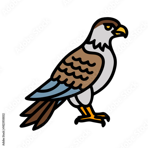 falcon icon, falcon vector illustration-simple illustration of falcon, perfect for falcon logos and icons