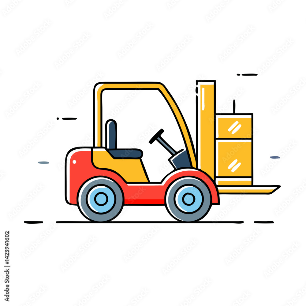 forklift icon, forklift vector illustration-simple illustration of forklift, perfect for forklift logos and icons forklift icon, forklift vector illustration-simple illustration of forklift, perfect for forklift logos and icons