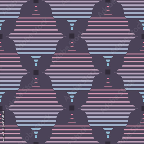 damask Geometric gradient art deco Seamless pattern, tiling ornament. Persian abstract background