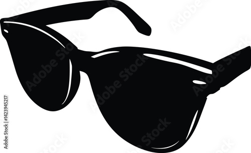 Sunglass silhouette, sunglass Silhouette white background