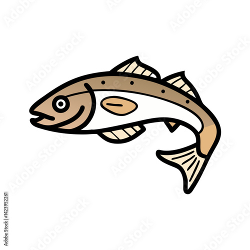 hake icon, hake vector illustration-simple illustration of hake, perfect for hake logos and icons