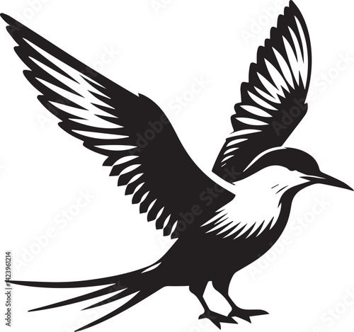swift bird silhouette vector, swift bird logo vector, swift bird icon