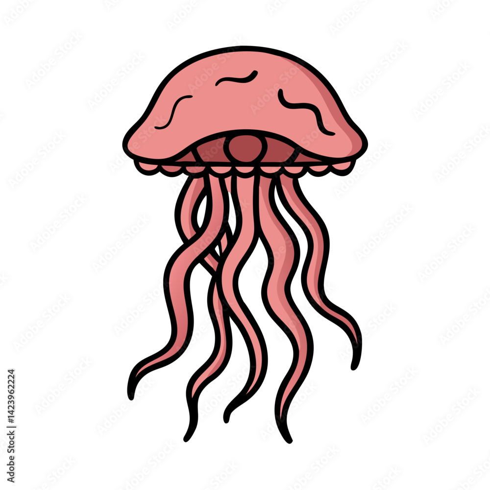 jellyfish icon, jellyfish vector illustration-simple illustration of jellyfish, perfect for jellyfish logos and icons jellyfish icon, jellyfish vector illustration-simple illustration of jellyfish, perfect for jellyfish logos and icons