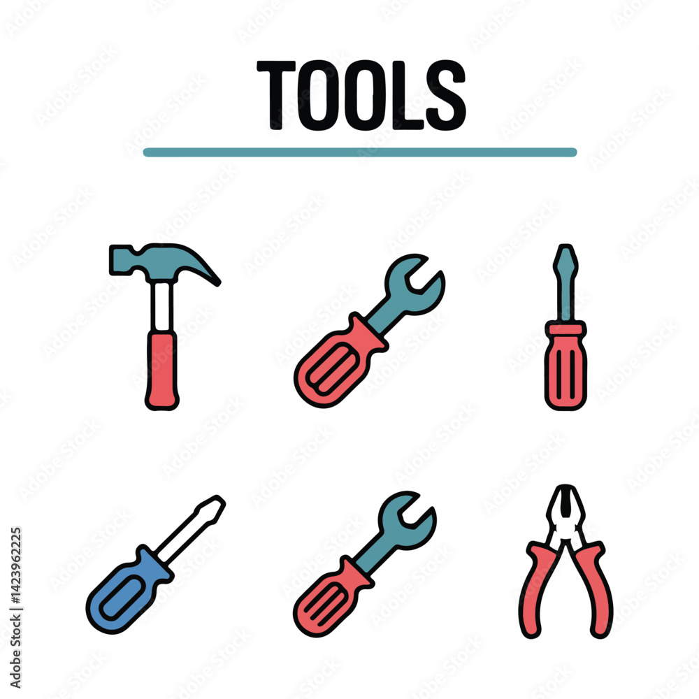 Fototapeta premium set of tools