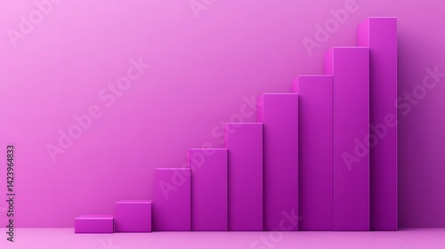 Ascending Financial Growth Visualized in Metallic Purple Geometric Chart Free Download Ascending Financial Growth Visualized in Metallic Purple Geometric Chart - GFXLoad