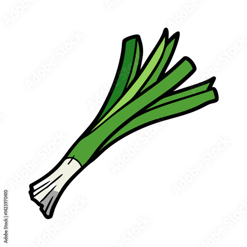 leek icon, leek vector illustration-simple illustration of leek, perfect for leek logos and icons