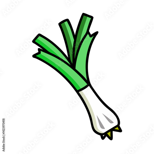 leek icon, leek vector illustration-simple illustration of leek, perfect for leek logos and icons