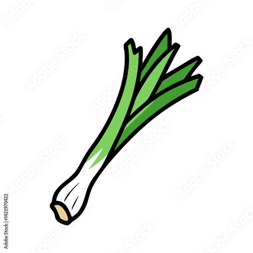 leek icon, leek vector illustration-simple illustration of leek, perfect for leek logos and icons