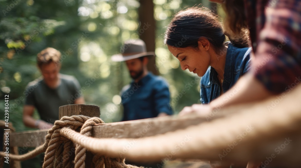 Teamwork in Nature: Building a Project in a Forest Setting Teamwork in Nature: Building a Project in a Forest Setting